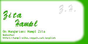 zita hampl business card